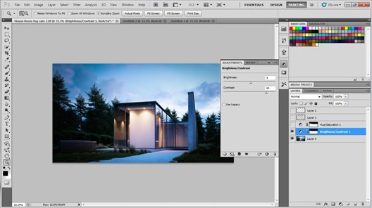 making-of-house-PS-Brightness-Contrast