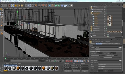 making-of-house-c4d model