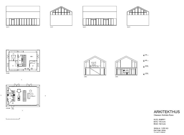 making of swedish barn 02 01 blueprints 728x537 Making of Swedish Barn House #001