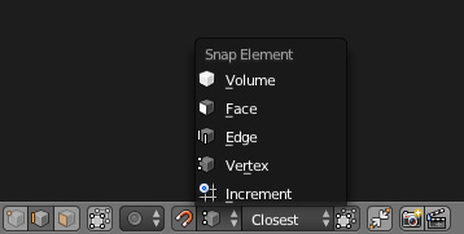 Magnet icon representing snap tool in Blender.