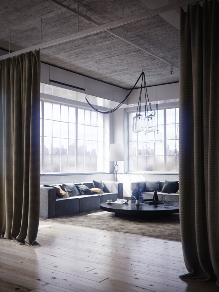 Tribeca Loft by Bertrand Benoit - 3D Architectural Visualization ...