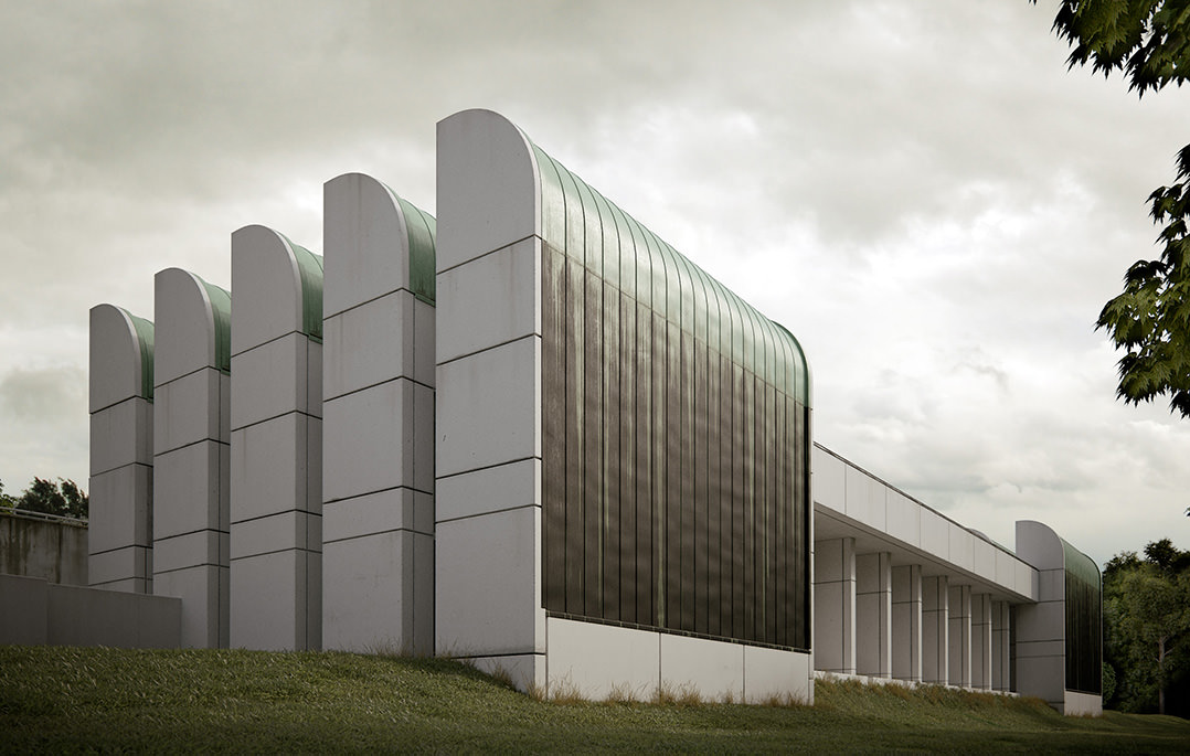 Bauhaus Archiv By Bertrand Benoit 3d Architectural Visualization Rendering Blog