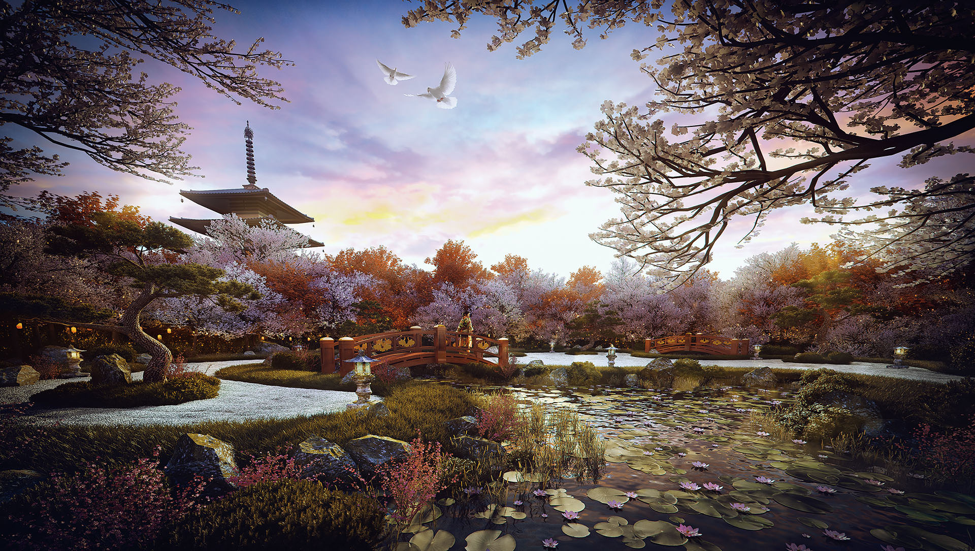 Making of 'Zen Garden' - 3D Architectural Visualization ...