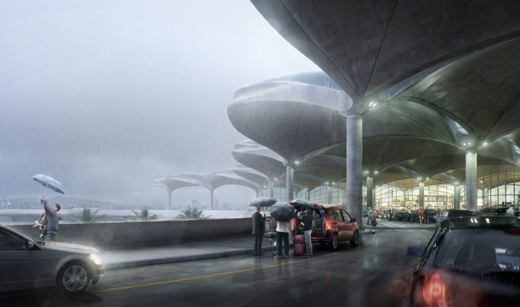 Making Of Queen Alia Airport 3d Architectural Visualization Making Of Queen Alia Airport 3d Architectural Visualization Rendering Blog