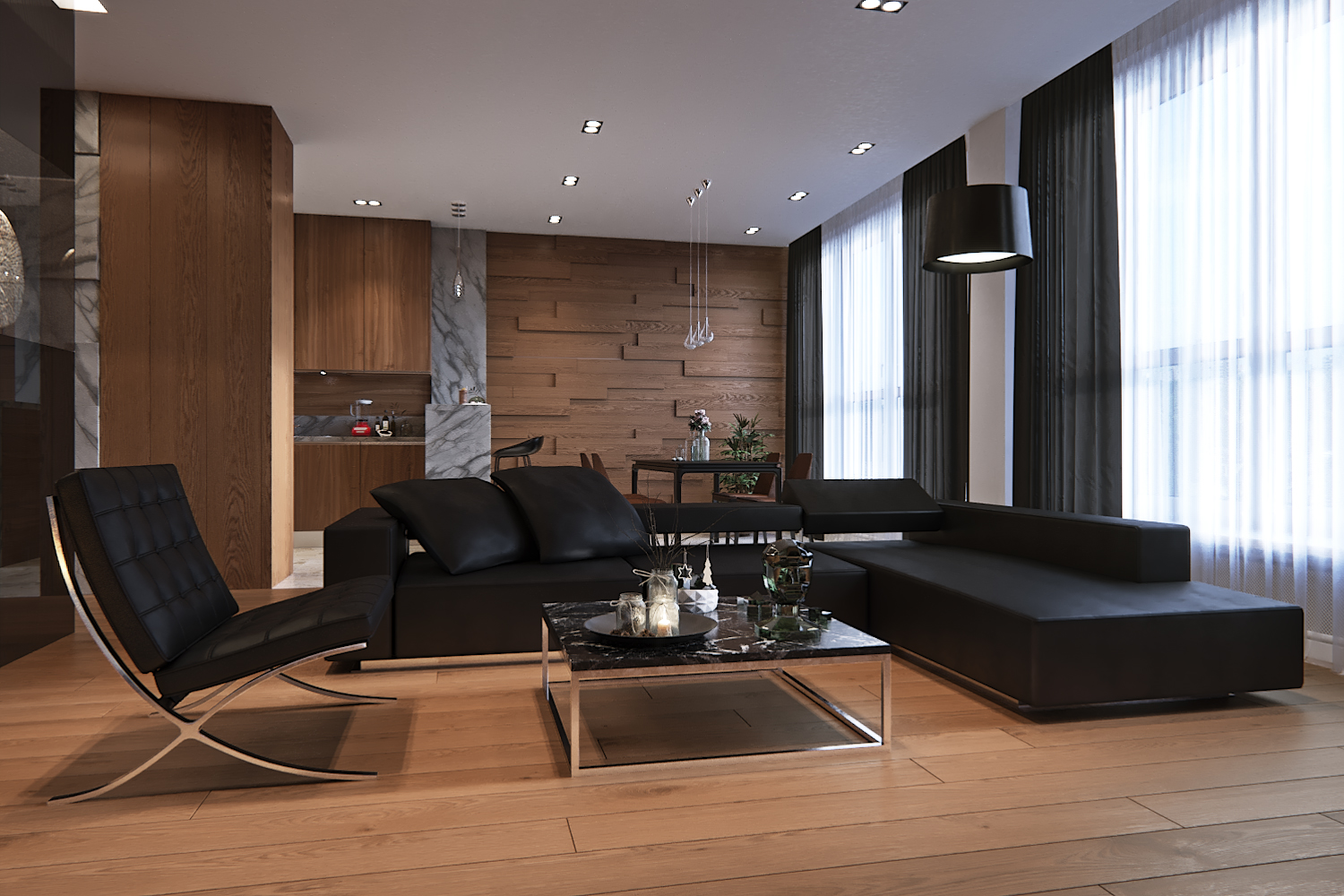  Living  room  in a minimalist style  Ronen Bekerman 3D 