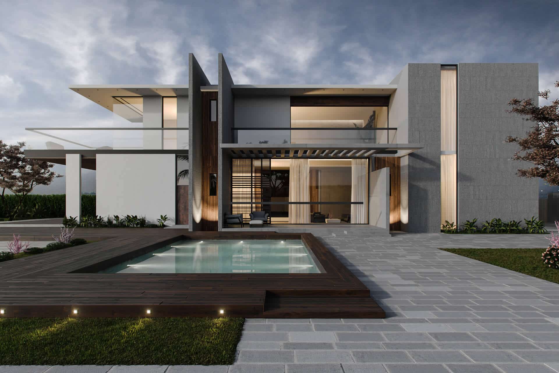 3d max realistic render house exterior Ronen Bekerman 