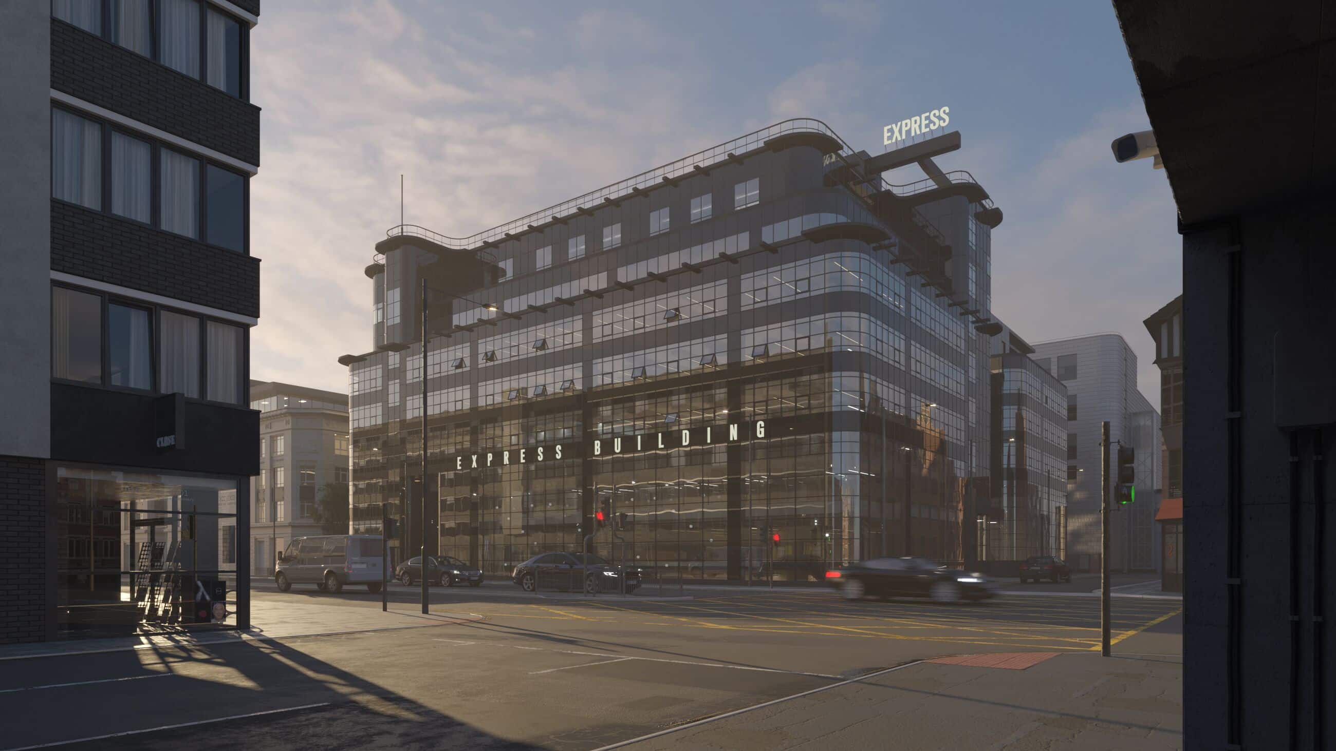 Making of Express Building - The RAW Render Output