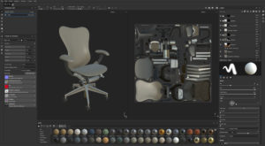 Making_of_VRE_for_ArchViz_with_Unity-Substance armchair Final Material