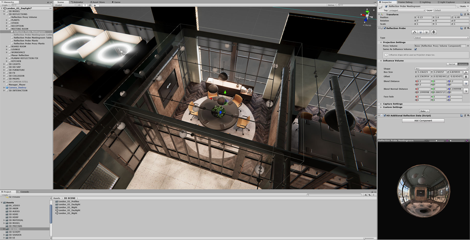 Making_of_VRE_for_ArchViz_with_Unity-Reflection probe