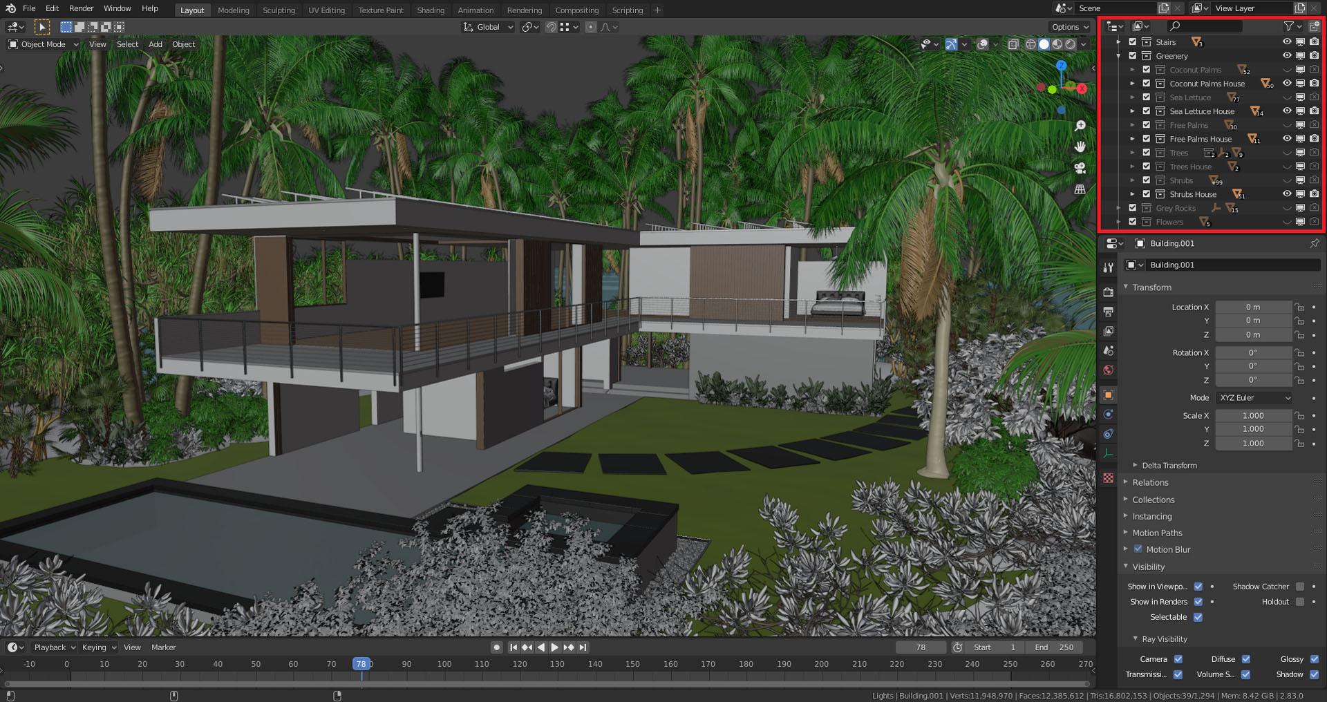 Out of breath Extremists Egypt Making of Island House with Blender Architectural Visualization