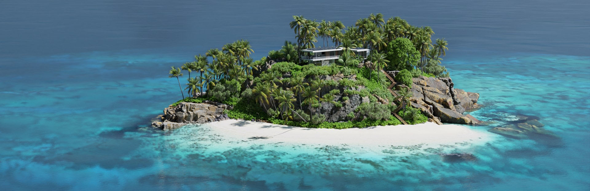 Island House with Blender Architectural Visualization