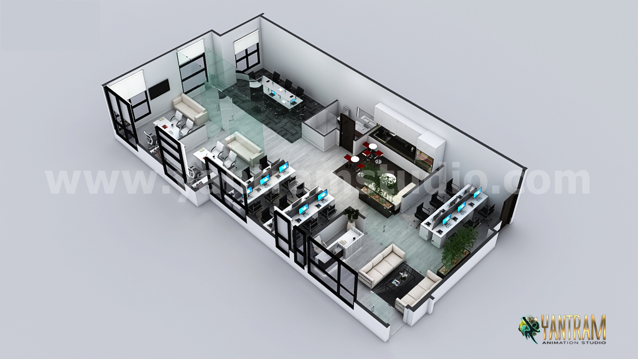 3D Floor Plan Rendering of Small Office in Orlando, Florida by 3D Architectural Visualisation Studio - Ronen Bekerman - 3D Architectural Visualization & Rendering Blog 3D Floor Plan Rendering of Small Office in Orlando, Florida by 3D Architectural Visualisation Studio - Ronen Bekerman - 3D Architectural Visualization & Rendering Blog