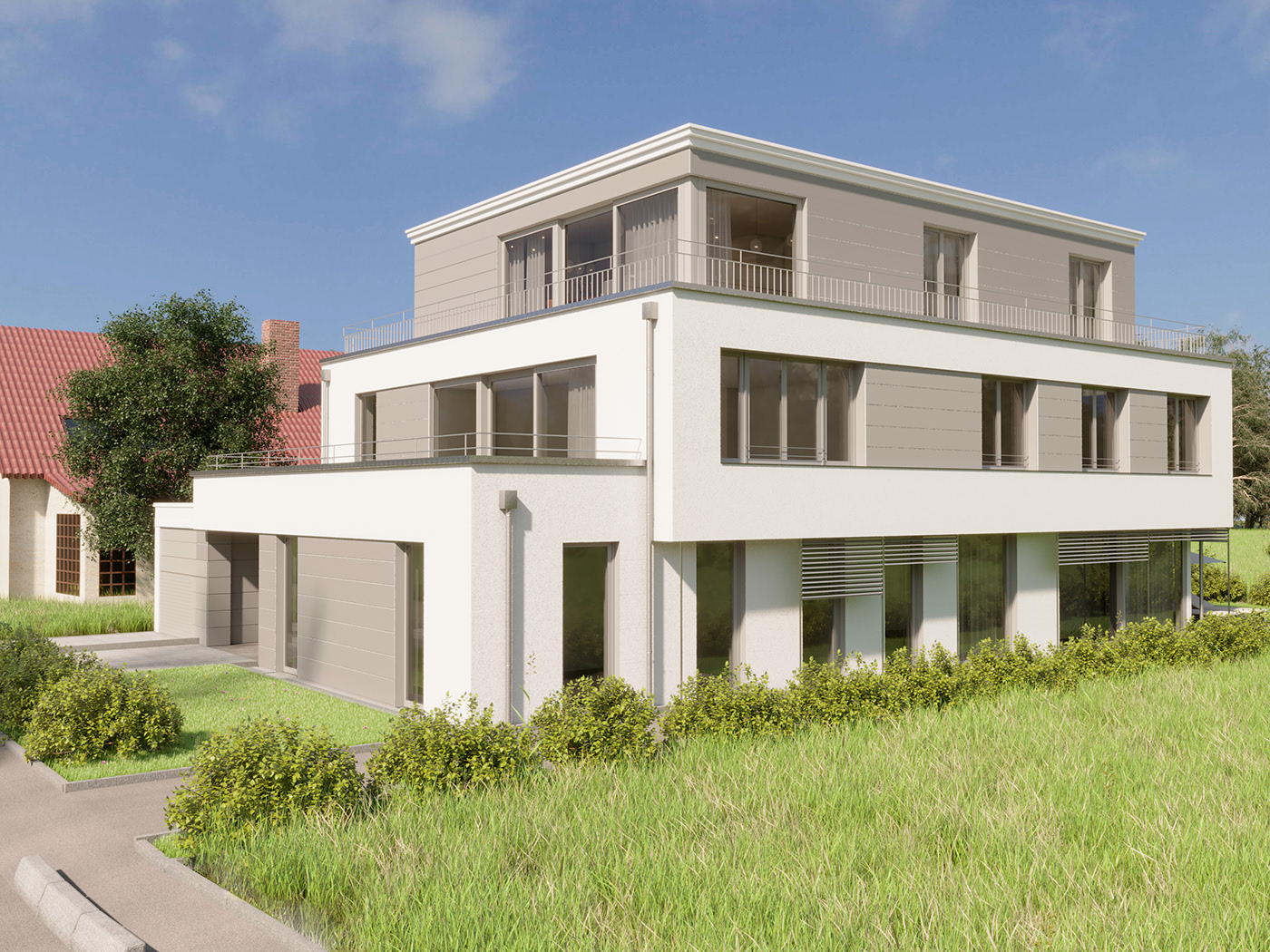 Mehrfamilienhaus mit 3 Wohnungen Ronen Bekerman 3D Architectural