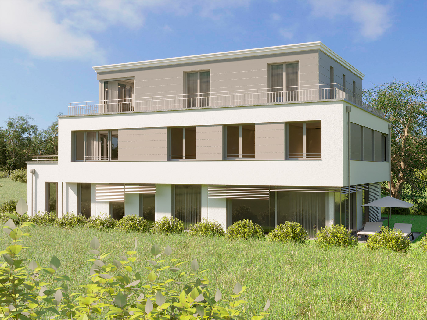 Mehrfamilienhaus mit 3 Wohnungen Ronen Bekerman 3D Architectural